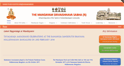 Desktop Screenshot of mandayamsabha.in